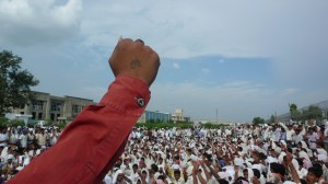 Protest Meeting at Maruti-Suzuki Factory, Manesar