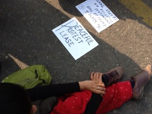 Signs at Condolence Meeting, Jantar Mantar