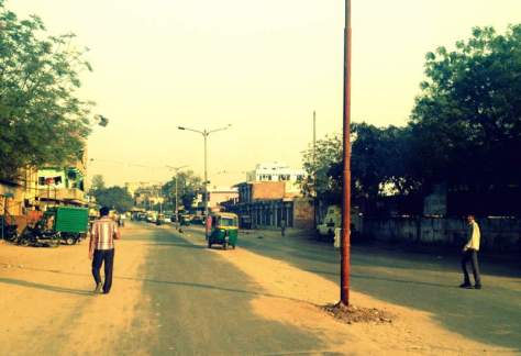 The Hindu-Muslim 'border' near Juhapura