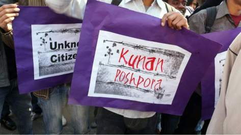 At a recent protest in Delhi. Photo by Shuddhabrata Sengupta