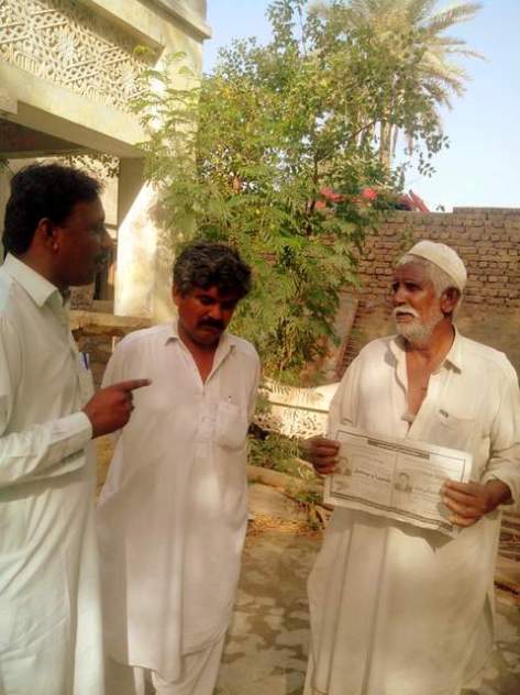 Two Hindu candidates campaign in Sanghar. Photo by Ghulam Rasool/PakVotes.pk
