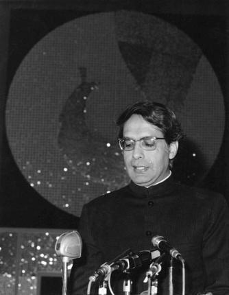 In this January 3, 1977 photo, V.C. Shukla, Union Minister of Information and Broadcasting inaugurates the sixth International Film Festival of India in New Delhi. The Justice Shah Commission of Inquiry which went into the Emergency execesses, had mentioned Shukla's name in its report. Photo: The Hindu Archives / TheHindu.com