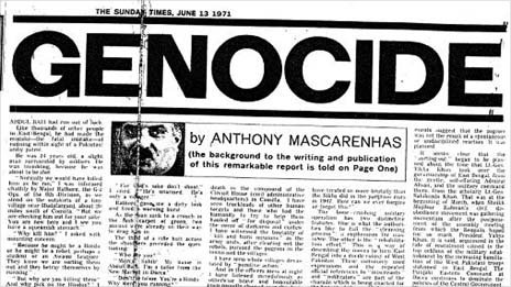 'Genocide' by Anthony Mascarenhas, The Sunday Times, London, June 13, 1971