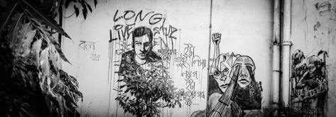 Graffiti on Jadavpur University Walls. Photograph by Ronny Sen