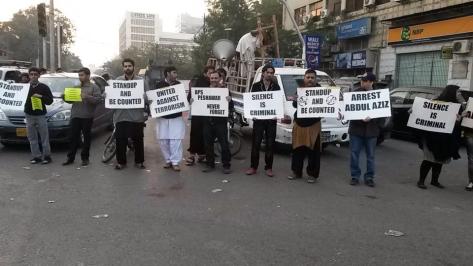 Protest in Karachi against Terrorism and Secterian Violence