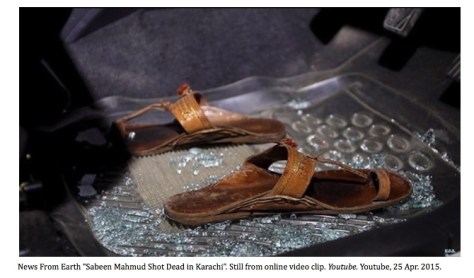 Sabeen Mahmud's Slippers