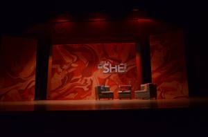 The stage is set for the play It's a She Thing