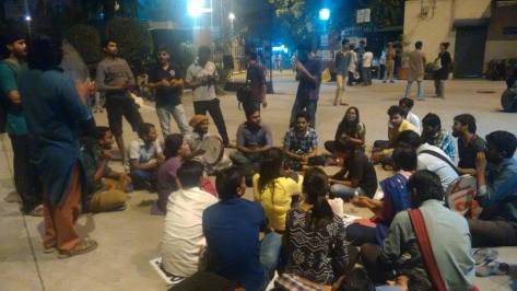 Protests Continue at the UGC HQ Through the Nights