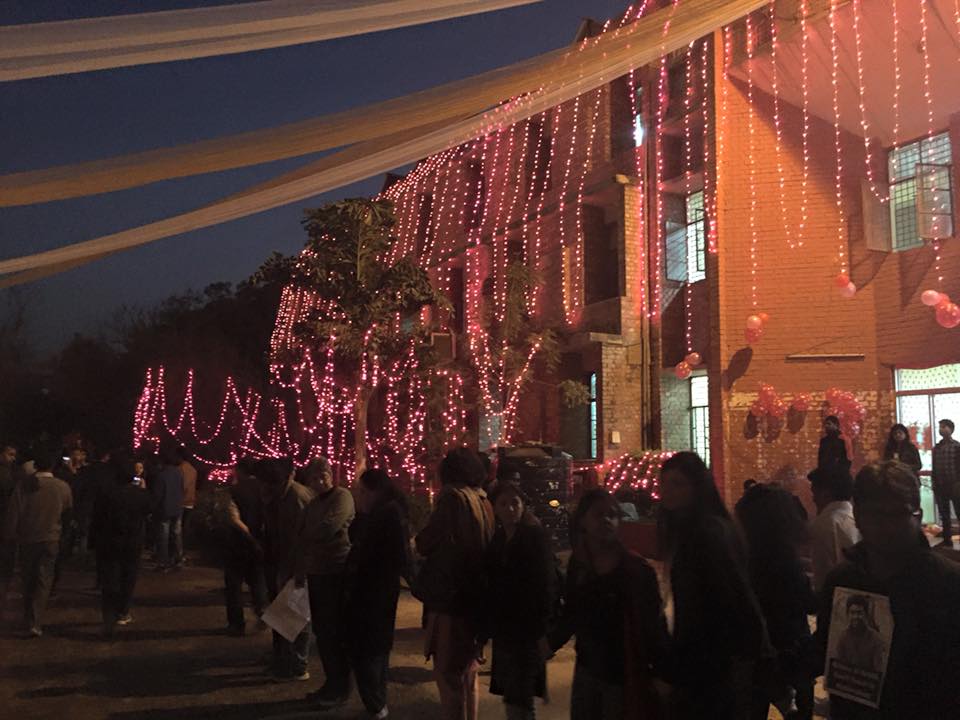 A Small Fragment of the Human Chain in JNU, 14th February, 2016