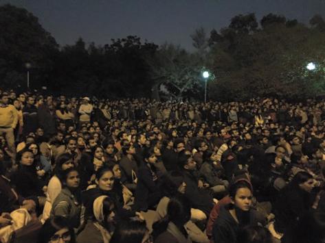 Public Meeting, JNU, 13th February