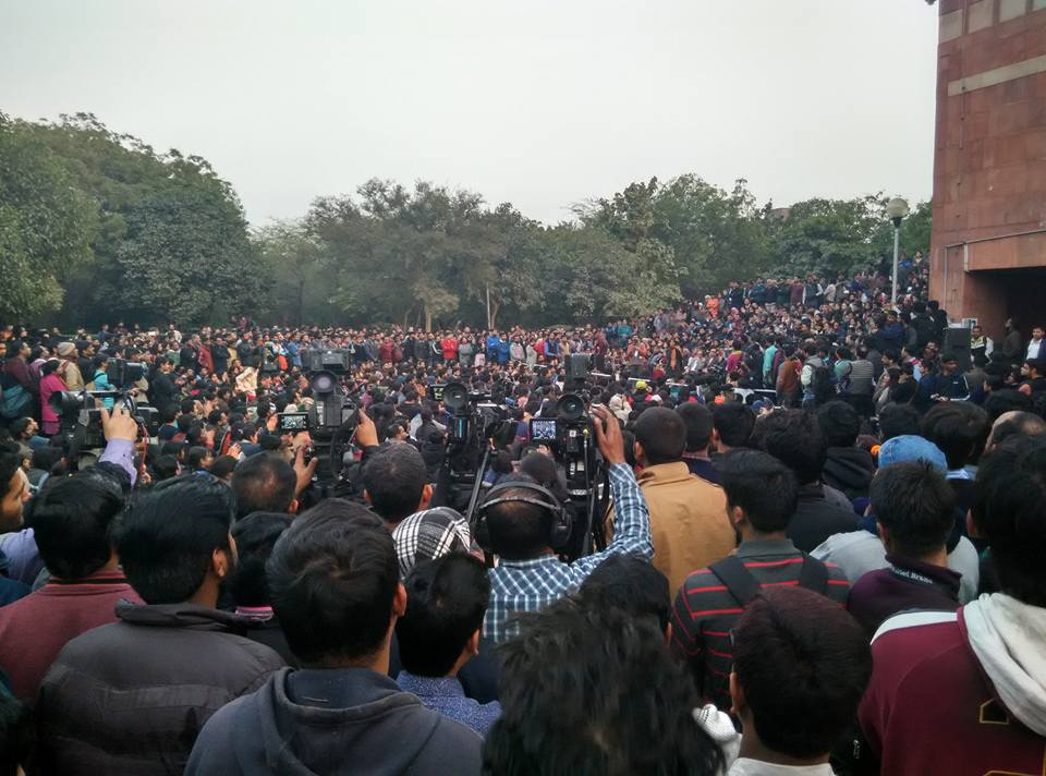 Protest meeting JNU