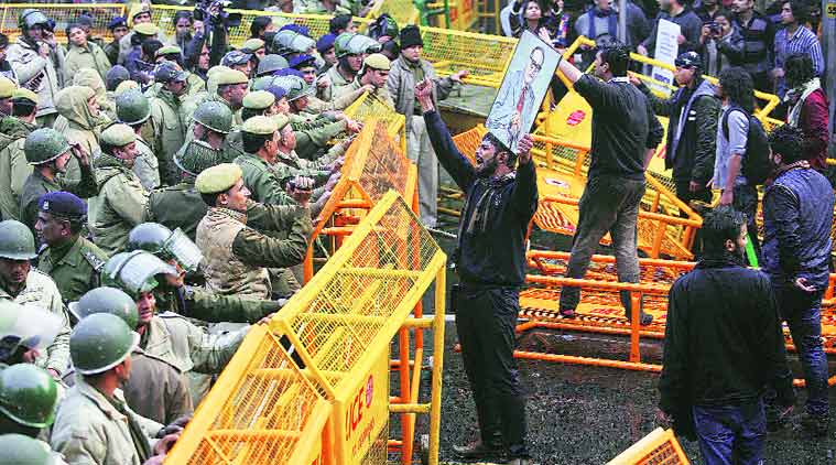 Ambedkar at the barricades, Express photo, courtesy Tashi Tobgyal