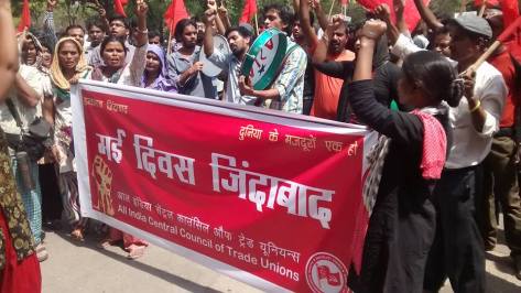 Workers and Students Unite in JNU on May 1, 2016, International Labour Day