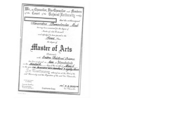 Modi's 'entire' degree, image courtesy www.dailyo.in